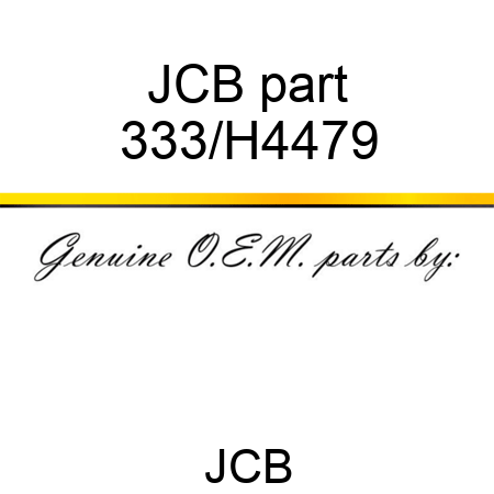 JCB part 333/H4479