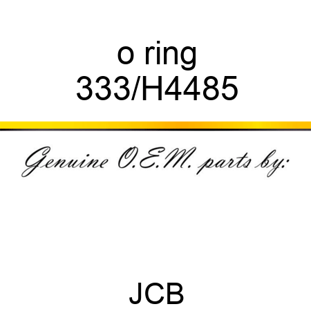 o ring 333/H4485
