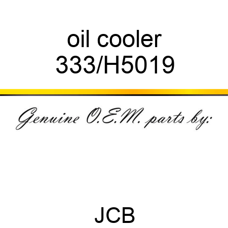 oil cooler 333/H5019