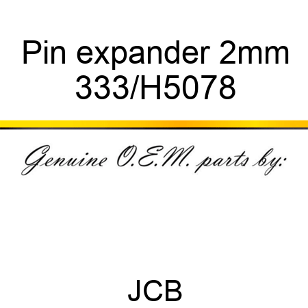 Pin expander 2mm 333/H5078