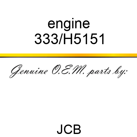 engine 333/H5151