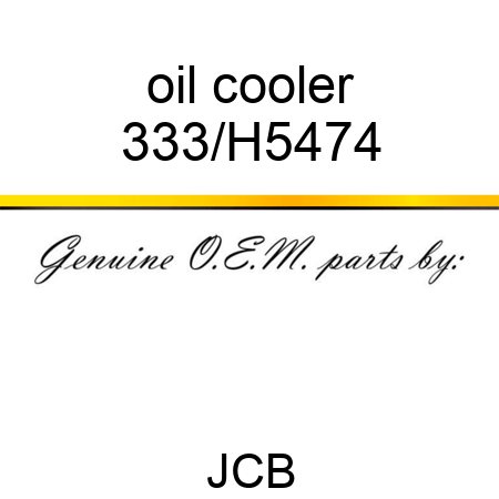 oil cooler 333/H5474