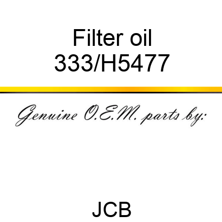 Filter oil 333/H5477