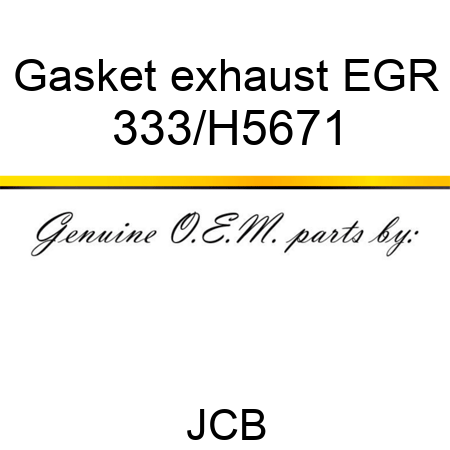 Gasket exhaust EGR 333/H5671