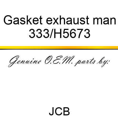 Gasket exhaust man 333/H5673