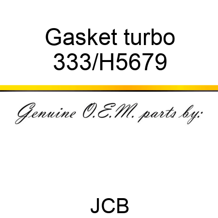 Gasket turbo 333/H5679