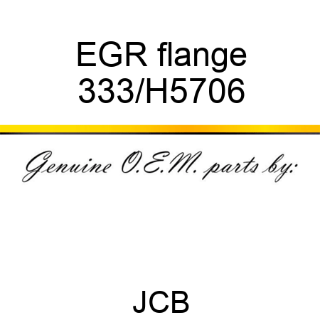 EGR flange 333/H5706