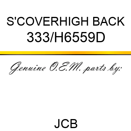 S'COVER,HIGH BACK 333/H6559D
