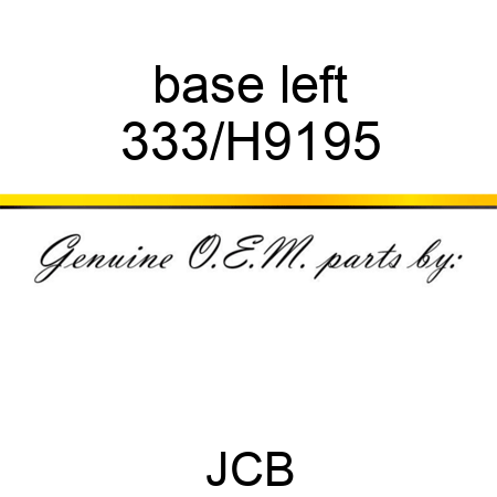 base left 333/H9195