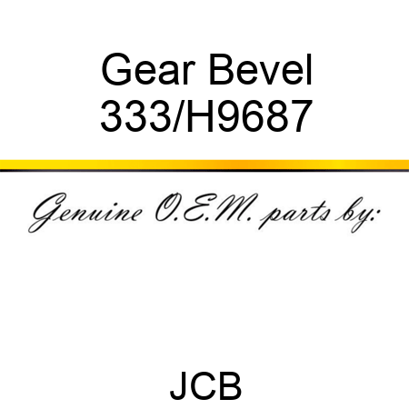 Gear Bevel 333/H9687