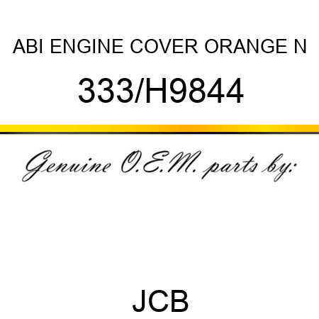 ABI ENGINE COVER ORANGE N 333/H9844