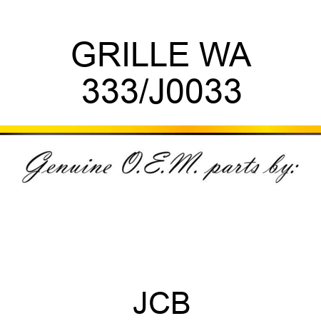GRILLE WA 333/J0033