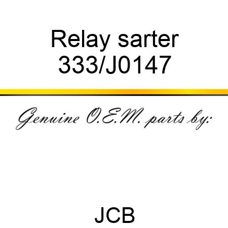 Relay sarter 333/J0147