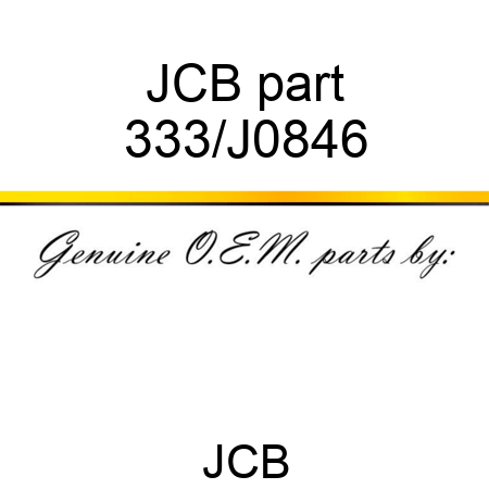 JCB part 333/J0846