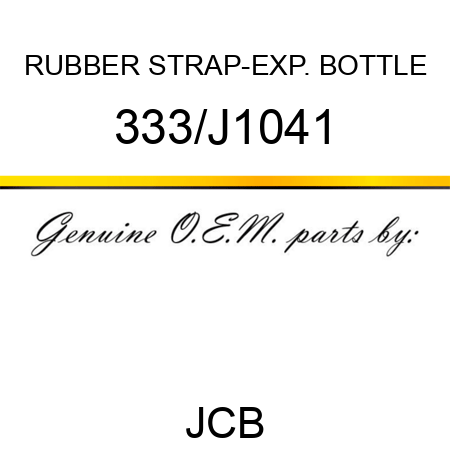 RUBBER STRAP-EXP. BOTTLE 333/J1041