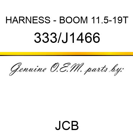 HARNESS - BOOM 11.5-19T 333/J1466