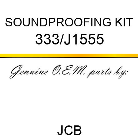 SOUNDPROOFING KIT 333/J1555