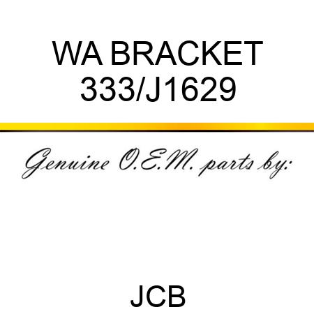 WA BRACKET 333/J1629