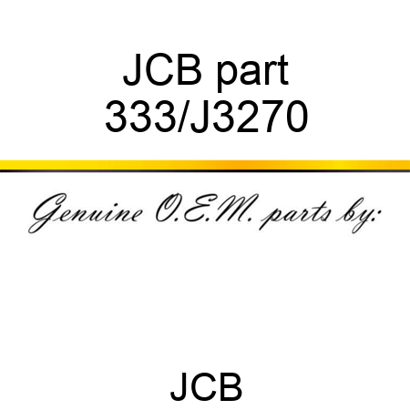JCB part 333/J3270