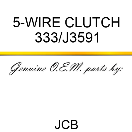 5-WIRE CLUTCH 333/J3591