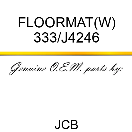 FLOORMAT(W) 333/J4246