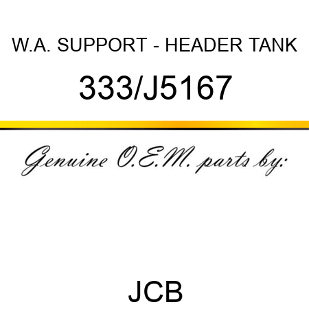 W.A. SUPPORT - HEADER TANK 333/J5167