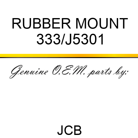 RUBBER MOUNT 333/J5301