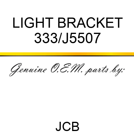 LIGHT BRACKET 333/J5507