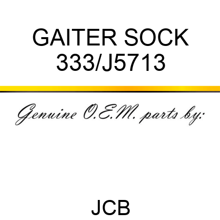 GAITER SOCK 333/J5713
