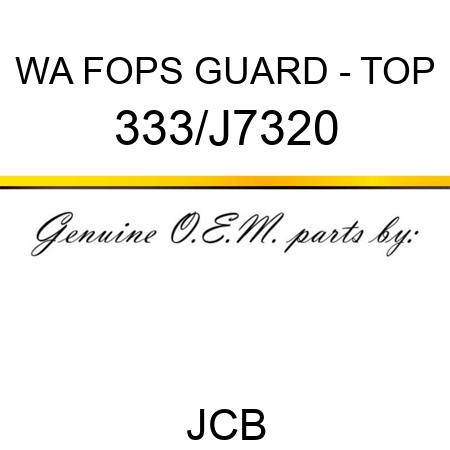 WA FOPS GUARD - TOP 333/J7320