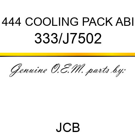 444 COOLING PACK ABI 333/J7502