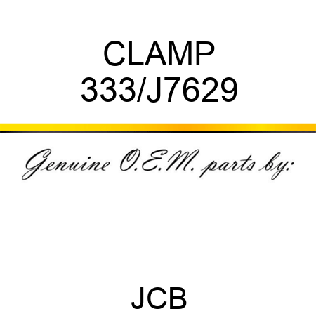 CLAMP 333/J7629