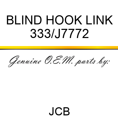 BLIND HOOK LINK 333/J7772