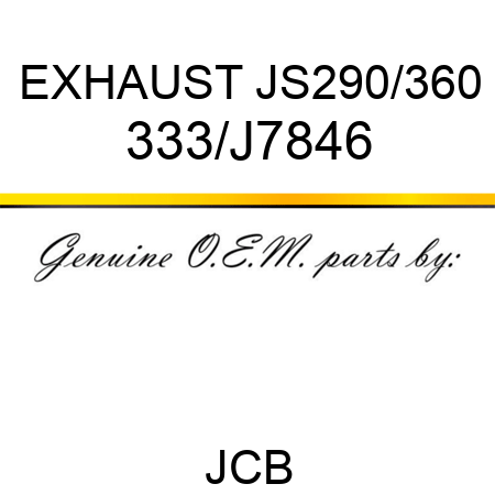 EXHAUST JS290/360 333/J7846