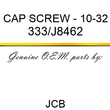 CAP SCREW - 10-32 333/J8462