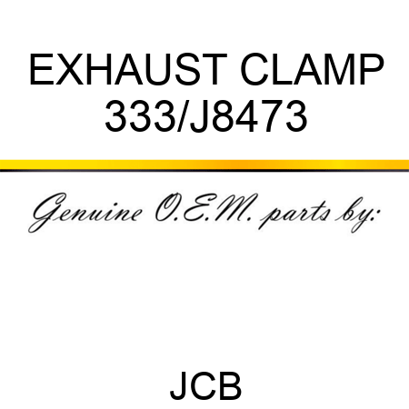 EXHAUST CLAMP 333/J8473