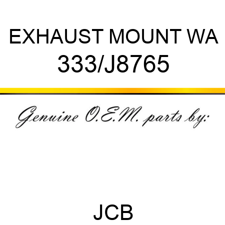 EXHAUST MOUNT WA 333/J8765