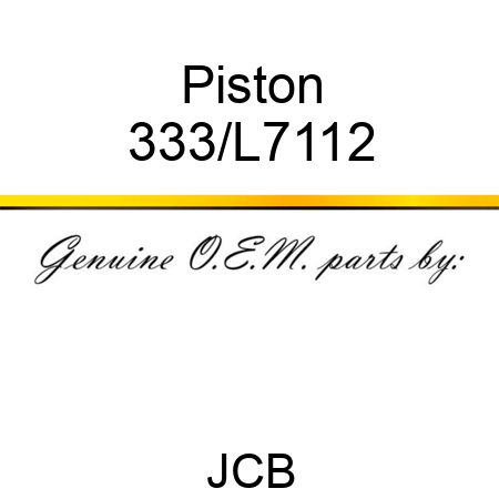 Piston 333/L7112