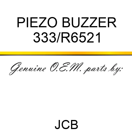 PIEZO BUZZER 333/R6521
