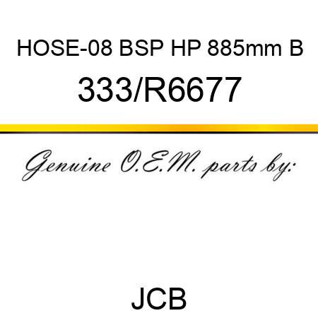 HOSE-08 BSP HP 885mm B 333/R6677