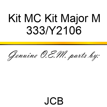 Kit MC Kit Major M 333/Y2106