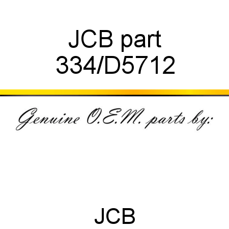 JCB part 334/D5712