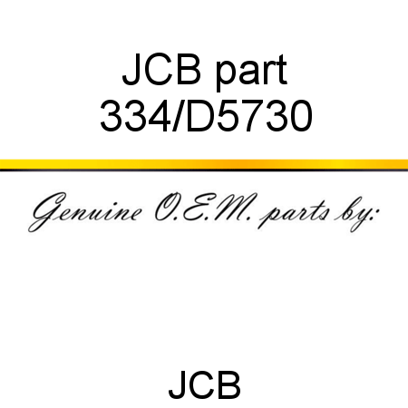 JCB part 334/D5730