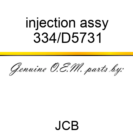injection assy 334/D5731