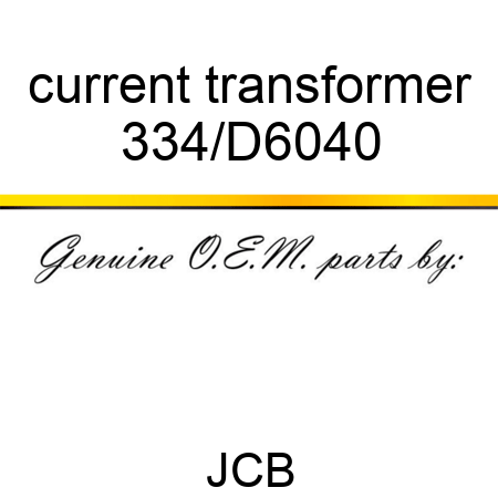 current transformer 334/D6040