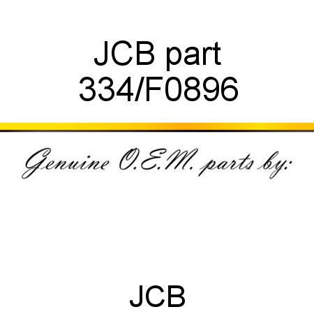 JCB part 334/F0896