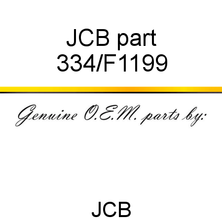 JCB part 334/F1199