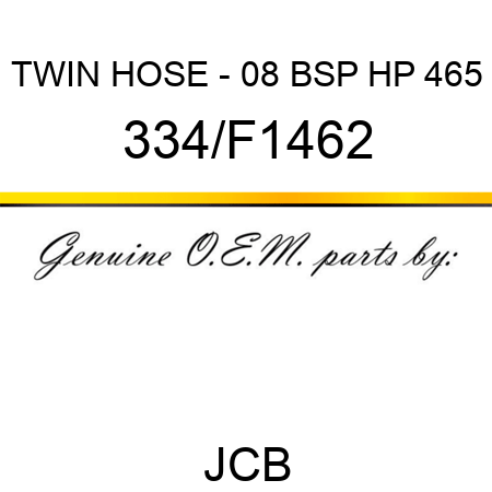 TWIN HOSE - 08 BSP HP 465 334/F1462
