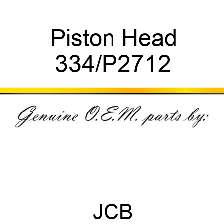 Piston Head 334/P2712