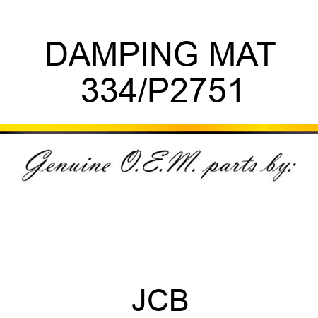 DAMPING MAT 334/P2751